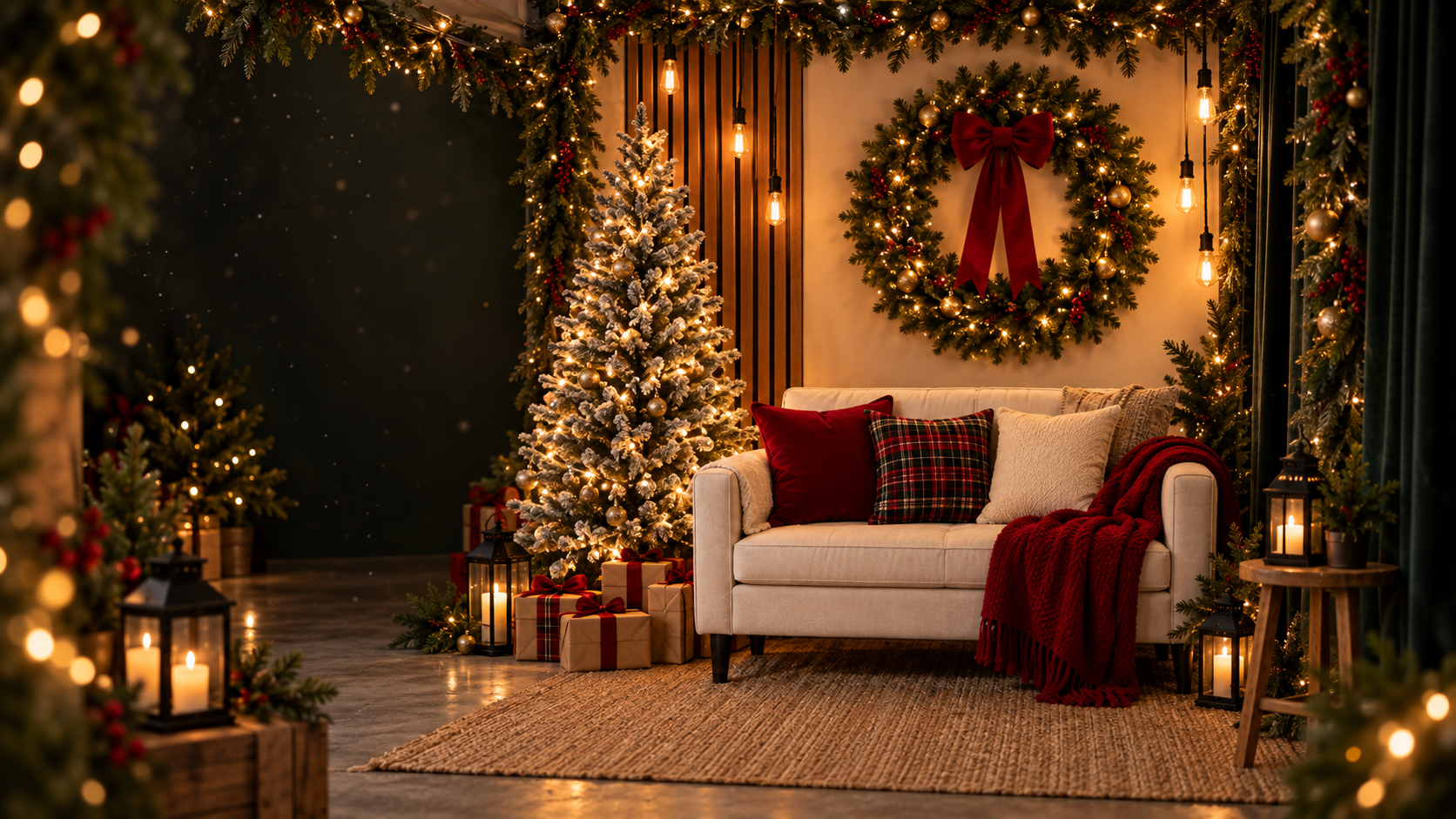 Escenario conceptual de Navidad en Familia 2026